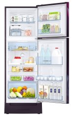 Samsung 236L 2 Star Inverter Frost-Free Double Door Refrigerator (RT28C31429R/HL,Paradise Bloom Purple) Base Stand Drawer - Image 4