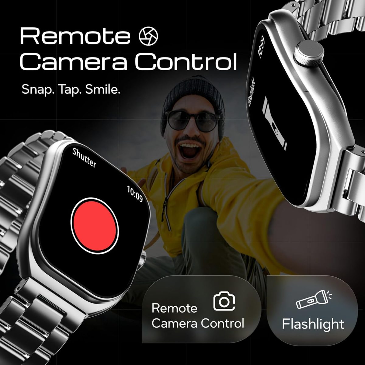 Boult Newly Launched Trail Pro Smartwatch 2.01'' 3D Curved Screen+AMOLED, BT Calling 5.3, 600 Nits Brightness, IP68, 250+ Watchfaces, 120+ Sports Modes, AI Voice Assistant, SpO2 Tracking (Chrome) - Image 16