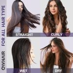 OWNAIR Pro Hair Dryer & Straightener, Hot Air Brush, 4 Heat & Speed Modes, Cool Shot, 1200 Watts, Purple - Image 6