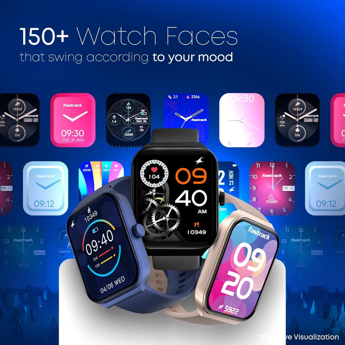 Fastrack Limitless FS1 Smart Watch|Biggest 1.95" Horizon Curve Display|SingleSync BT Calling v5.3|Built-in Alexa|Upto 5 Day Battery|ATS Chipset with Zero Lag|100+ Sports Modes|150+ Watchfaces,Black - Image 7