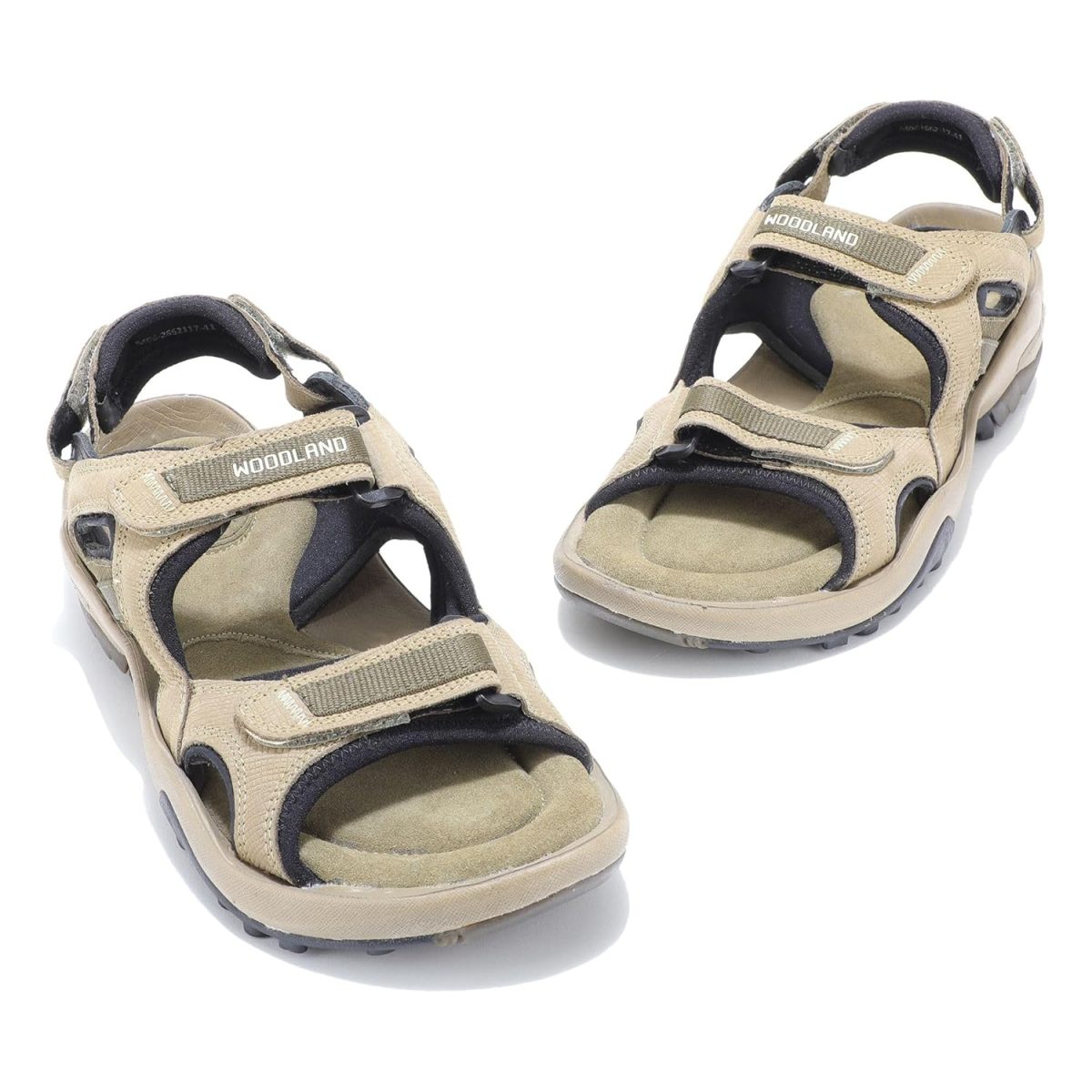 Woodland Men Floater Sandals Khaki - Image 2