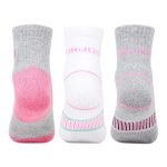 Bonjour Cotton Women Multicolored Cushioned Ankle Length Sports Socks -Pack Of 3 - Image 3