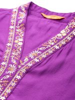 INDO ERA Silk Women's Liva Solid Straight Kurta & Pant With Dupatta Set (KH1PR9632) - Image 4