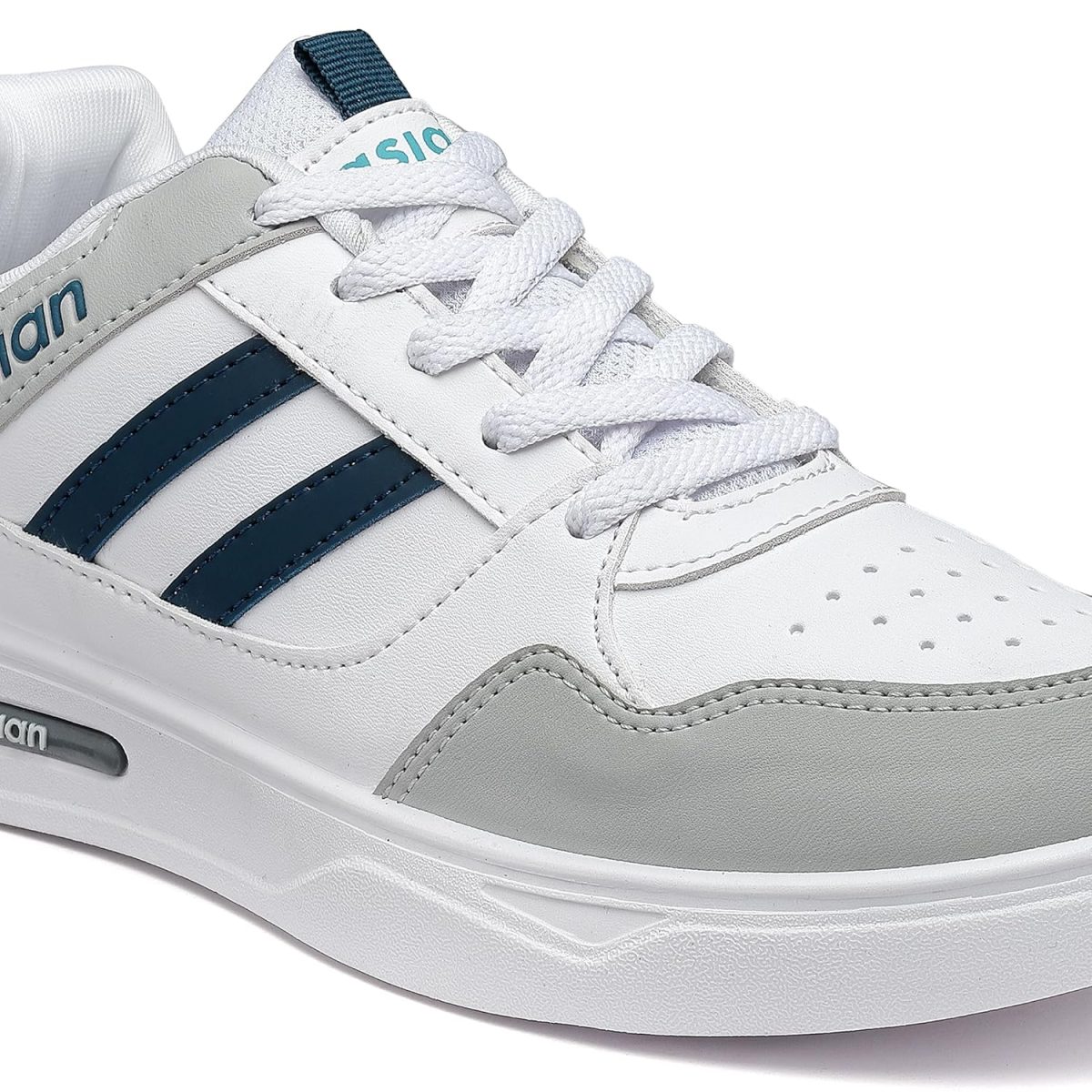 ASIAN Men's BOSTON-02 White Casual Sneaker Shoes with Synthetic Upper Lightweight Comfortable Mid Top Sneaker Shoes for Men's & Boy's - Image 4