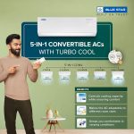 Blue Star 1 Ton 4 Star Inverter Split AC (Copper, 5 in 1 Convertible Cooling, Smart Ready, Turbo Cool, Voice Command, IC412YNU, 2023 Model, White) - Image 4