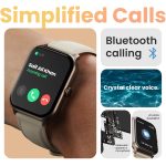 GOBOULT Drift+ Smart Watch 1.85''HD Screen, Bluetooth Calling, IP67, 500 Nits Brightness,150+ Watchfaces, AI Voice Assistant, SpO2 Monitoring, 100+ Sports Mode Smartwatch (Snow Leather) - Image 7