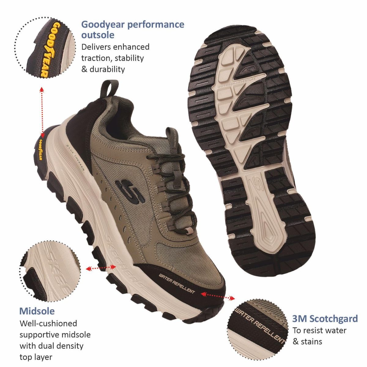 Skechers Men Lace Up Shoes - Image 3