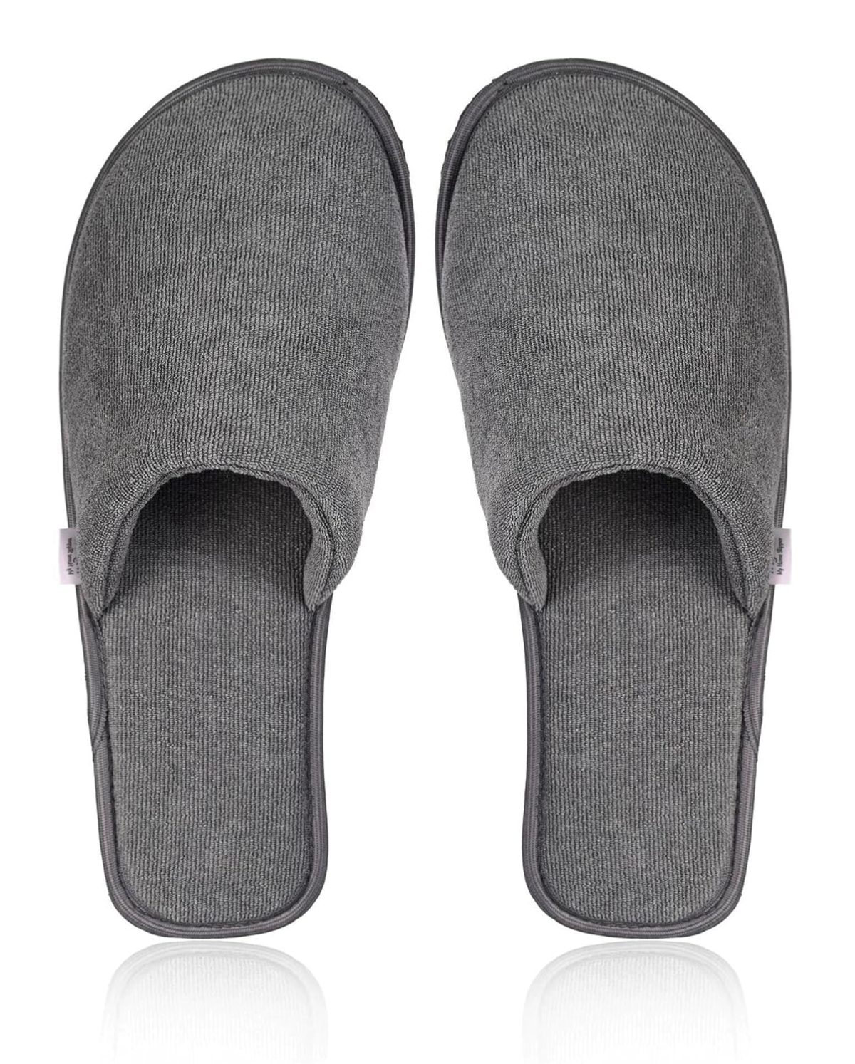 MIFUZI Men's Home Slippers Winter House Indoor Bedroom Room Soft Warm Woolen Cloth Slippers Comfortable Lightweight Anti Skid
