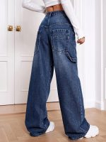 GRECIILOOKS Women's Regular Fit High Rise Pant Baggy High Waist | Bell Bottom Jeans - Image 2