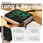 GOBOULT Drift+ Smart Watch 1.85''HD Screen, Bluetooth Calling, IP67, 500 Nits Brightness,150+ Watchfaces, AI Voice Assistant, SpO2 Monitoring, 100+ Sports Mode Smartwatch (Snow Leather) - Image 8