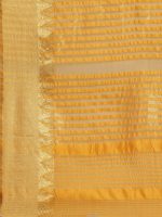 SERONA FABRICS Women's Assam Cotton Silk With Golden Border Thread Embroidered Work Saree With Blouse Piece - Image 7