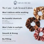 Silvr Bear Luxury Satin Scrunchies Set for Women, Girls | Anti-Hair-Breakage Hair Ties - Image 6