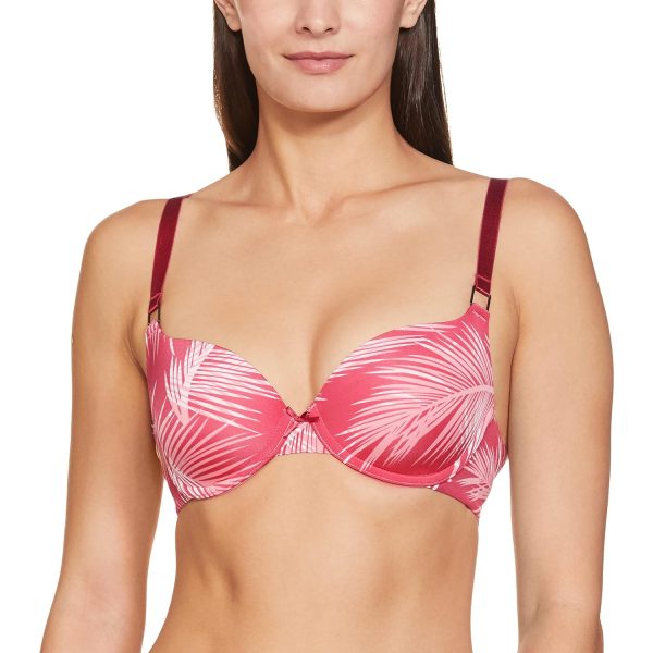 Triumph International Women's Polyamide Wired Casual T-Shirt Bra (123I216_Red_36D)