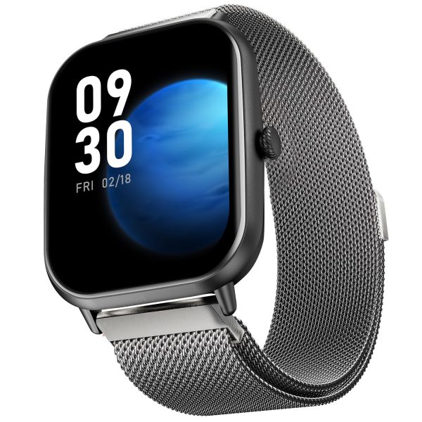 Fire-Boltt Ninja Call Pro Max Ultra Smart Watch 2.01 inch Display, Bluetooth Calling, 120+ Sports Modes, Health Suite, Voice Assistance (Silver SS)