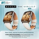 GOBOULT Drift+ Smart Watch 1.85''HD Screen, Bluetooth Calling, IP67, 500 Nits Brightness,150+ Watchfaces, AI Voice Assistant, SpO2 Monitoring, 100+ Sports Mode Smartwatch (Snow Leather) - Image 2