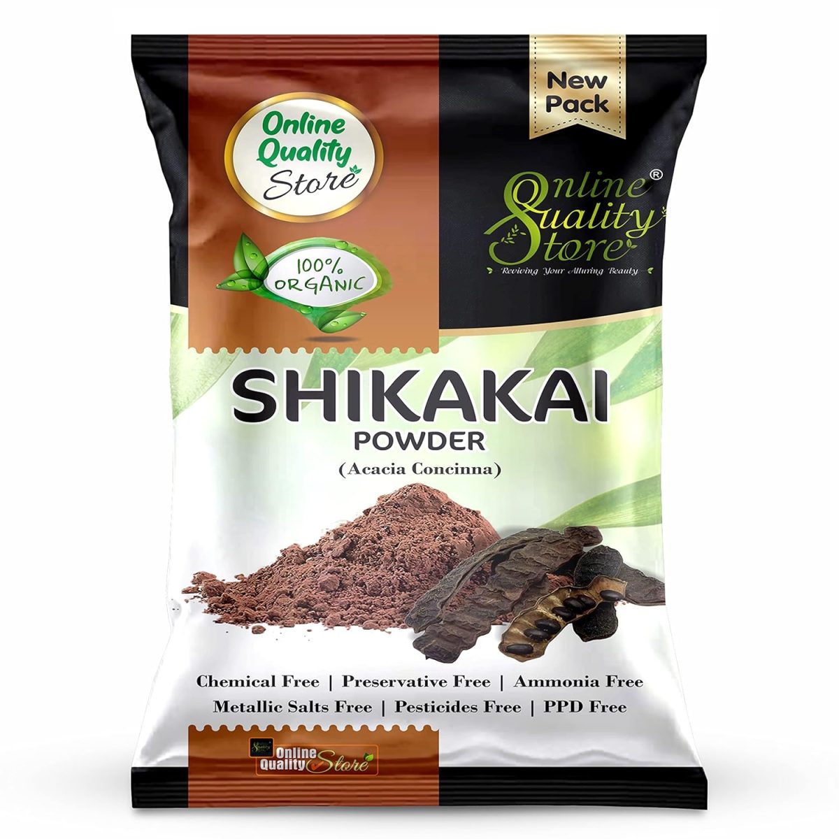 Online Quality Store Amla, Reetha, Shikakai Powder Combo Powder Pack For Hair R (Pack Of 3, Total 380G Pack), All Hair Type, Oily, Dry, Thick, Damaged, 3 Count - Image 5