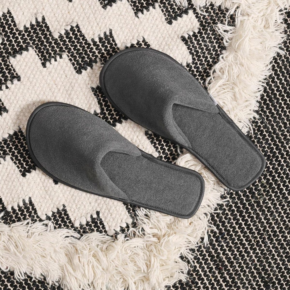 MIFUZI Men's Home Slippers Winter House Indoor Bedroom Room Soft Warm Woolen Cloth Slippers Comfortable Lightweight Anti Skid - Image 6