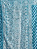 Satrani Women's Georgette Banarasi Jacquard Saree with Unstitched Blouse Piece - Image 5