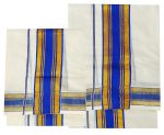 YETTALAN® Women's Kerala Traditional Cotton Set Mundu Cream Color with Fancy Border - Image 3