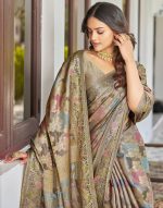 SIRIL Women's Banarasi Silk Jacquard Zari Work Saree With Unstitched Blouse Piece - Image 7